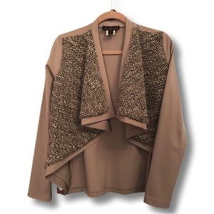 NHABHANH tweed drape jacket
